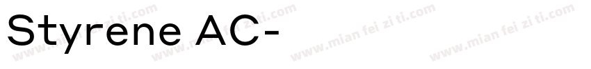 Styrene AC字体转换